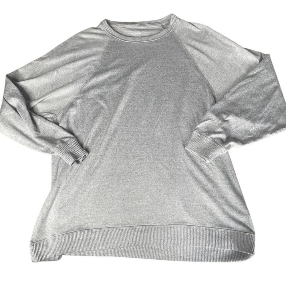 Gilly Hicks Gray Heathered Long Sleeve Crew Neck Pullover Sweater Top Women's L‎